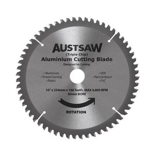 254mm x 30mm x 100T Alum Saw Blade - ALYC25430100