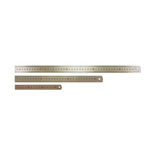 Met/Imp Ruler 300mm Ruler Stainless Steel - 3021