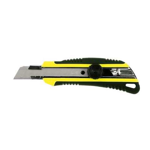 Knife 18mm Snap off Blade Yel Scrlock R/Grip - 570-1