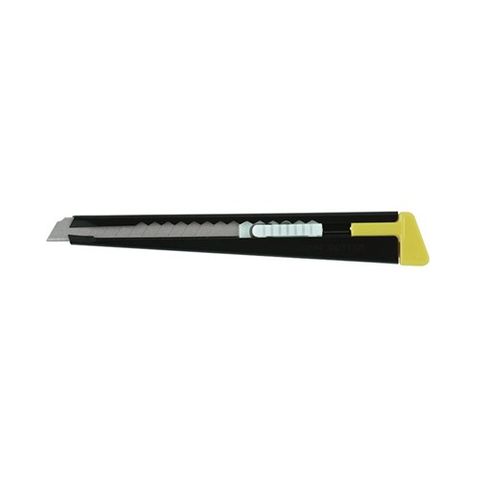 Black Enamelled Steel Cutter Knife 9mm 220-1