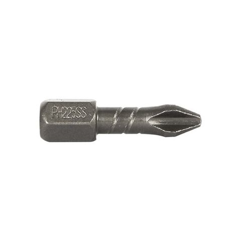 No 2 x 25mm PH Bits IMPACT Dr Bit T-ZONE 1PK - PH225SS