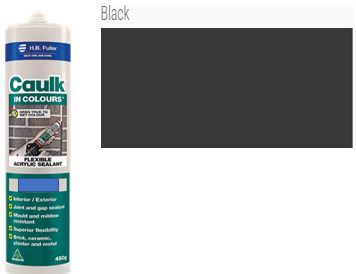 BLACK Caulk In Colour 450gm Cartridge 6003354112