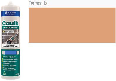 TERRACOTTA Caulk In Colour 450gm Cartridge