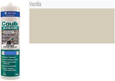 VANILLA Caulk In Colour 450gm Cartridge