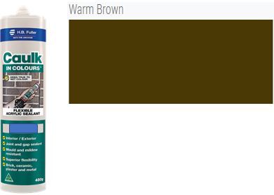 WARM BROWN Caulk In Colour 450gm Cartridge