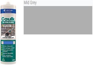 Mid Grey Caulk In Colour 450gm Cartridge