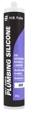 WHITE - WET AREA Santiary Grade Silicone 300gram