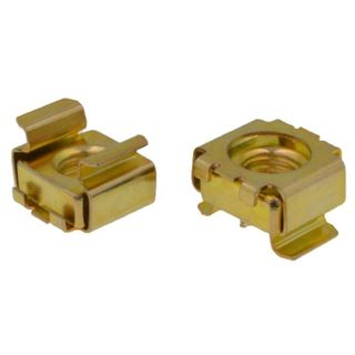 M6 Square Cage Nut Z/Yellow Suit Thick 1.4mm - 2.7