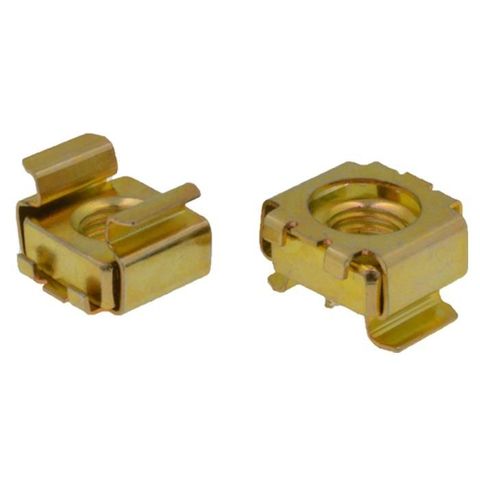 M6 Square Cage Nut Z/Yellow Suit Thick 1.4mm - 2.7