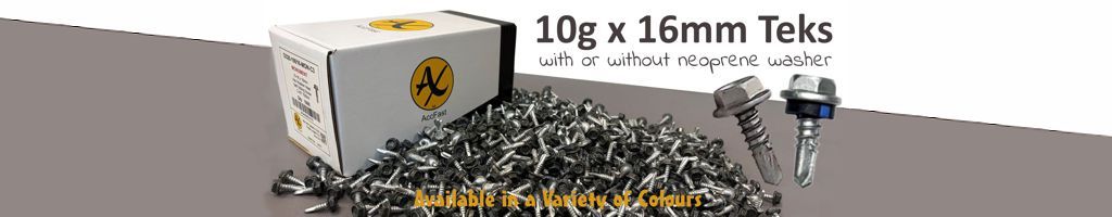 10-16 x 16mm Tek Screws