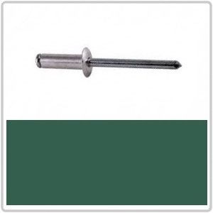 4-3 Dome Head Blind Rivet Aluminium Head / Steel Stem - COTTAGE GREEN