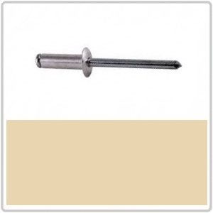 4-3 Dome Head Blind Rivet Aluminium Head / Steel Stem - CLASSIC CREAM