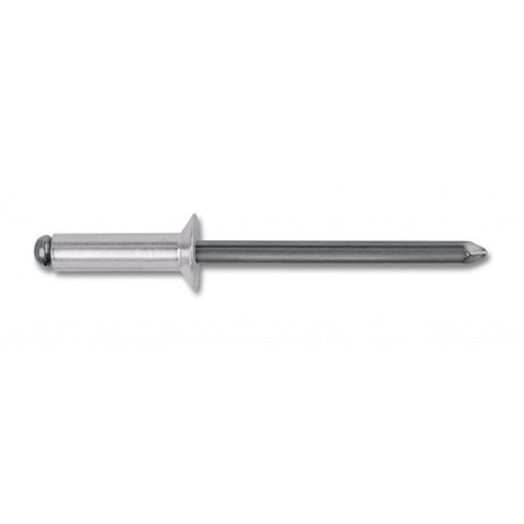 6-4 Countersunk Head Open Blind Rivet Aluminium Head / Steel Stem