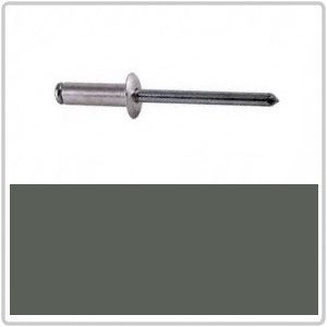 4-3 Dome Head Blind Rivet Aluminium Head / Steel Stem - WOODLAND GREY