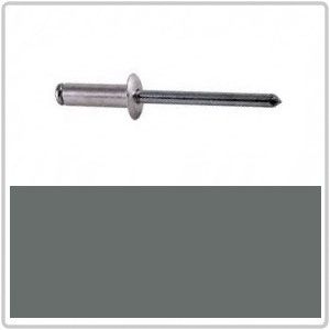 4-3 Dome Head Blind Rivet Aluminium Head / Steel Stem - BASALT