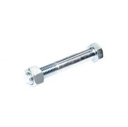 M6 -1.0 x 100mm Hex Head Bolt & Nut - Mild Steel - Zinc Plated