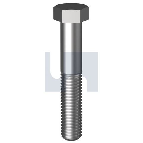 M12 x 90mm Hex Head Bolt Only - Stainless Steel - Grade 316