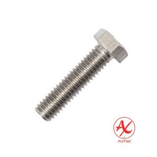 M12 -1.75 x 40mm Hex Head Set Screw - Stainless Steel - Grade 316