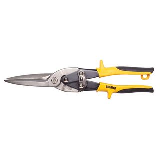 Sterling LONG Tin Snips Straight Cut YELLOW