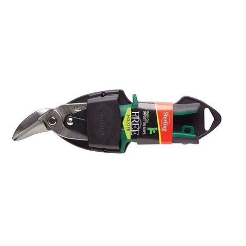 Sterling OFFSET Tin Snips Right Cut GREEN