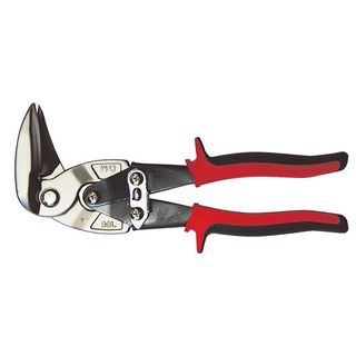 Sterling UPRIGHT Tin Snips Left Cut RED