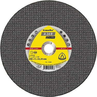 230 x 3 x 22 Cutting off wheel (A24R) Supra/Flat Medium