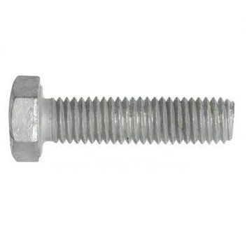 M6 -1.0 x 25mm Hex Hd Set Screw - High Tensile Class 8.8 Galvanised