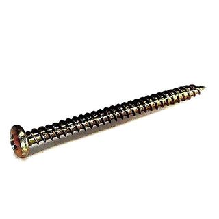 7g x 50mm Pan Head Phillips Drive - S Point Drywall Screw Zinc Yellow