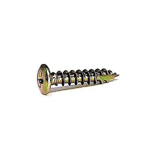 10-12 x 45mm Wafer Head Phillips Drive Type 17 Screw - Zinc Yellow