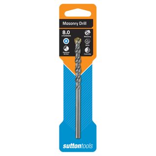 6mm x 100mm Masonry Drill Bits Bright - SUTTON