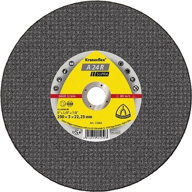 230 x 6 x 22 Grinding disc (A24R) Supra Medium Grit