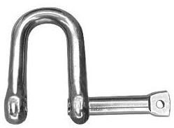 5mm D Shackle Captive Pin Grade 316 Stainless
