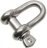 M6 D Shackles Stainless Steel Grade 316