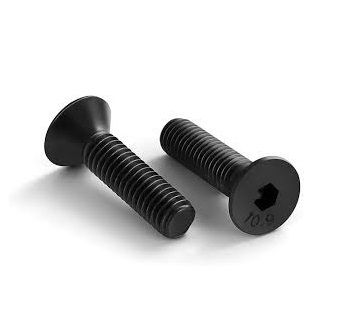 M16 x 60mm Countersunk Head Socket Screw - High Tensile - Plain