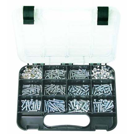 Machine screws & nuts 3 to 6mm Dia 470 piece