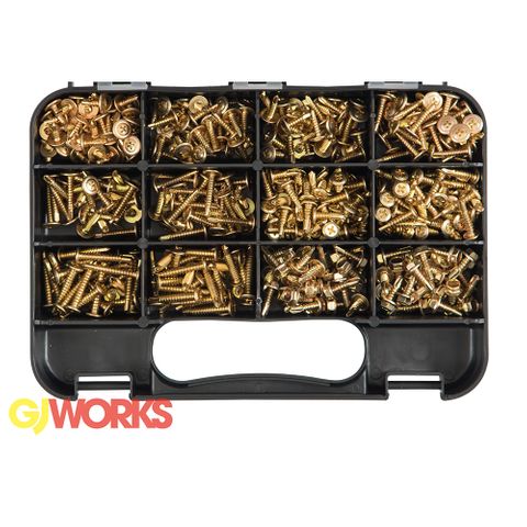 Self Drilling Screws SDS (Zinc Yellow Assorted Head) Grabkit