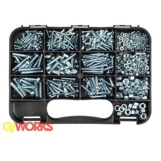 Slotted Round Head Screw & Nuts IMPERIAL Grabkit