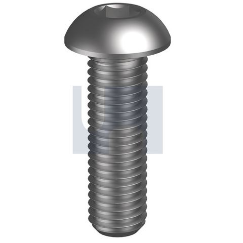 5/16 UNC x 1/2 Button Head Cap Screw - High Tensile - Plain