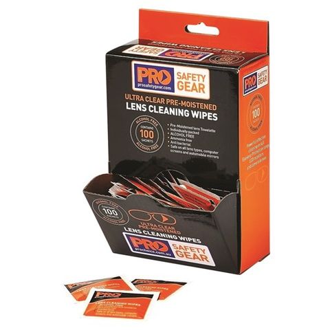 Lens Cleaning Wipes. Box of 100