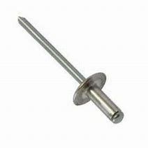 6-12 Large Flange Open Blind Rivet Aluminium Head / Steel Stem