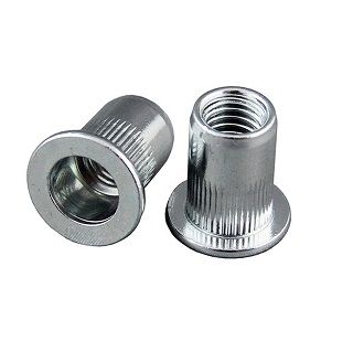 M8 Riv-Nut LARGE FLANGE Thin Sheet Stainless Steel Gr 304 - Pack of 50