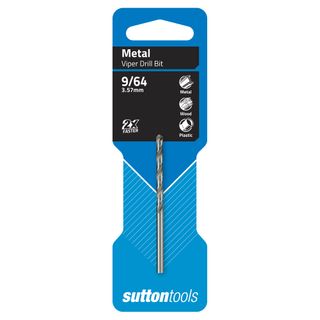 9/64 x 70mm  VIPER Jobber Drill Carded - SUTTON