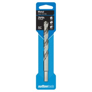 29/64 x 143mm VIPER Jobber Drill Carded- SUTTON