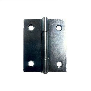 50mm x 40mm x 1.2mm Fixed Pin Butt Hinge Zinc Plated