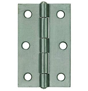 100 x 100mm Fixed Pin Butt Hinges Zinc Plated