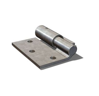 Gate Hinge Butt & Weld-On 16mm Pin ZP Right (Pack of 2)