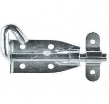 150mm Shoot Padbolt DOUBLE Eye ROUND Keep Zinc Plated