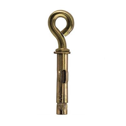 M8 x 45 Eye Sleeve Masonry Anchor Zinc Yellow