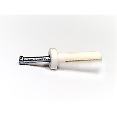 M6.5 x 25mm Round Head Nail in Nylon Plug Steel Pin (50 Pack)