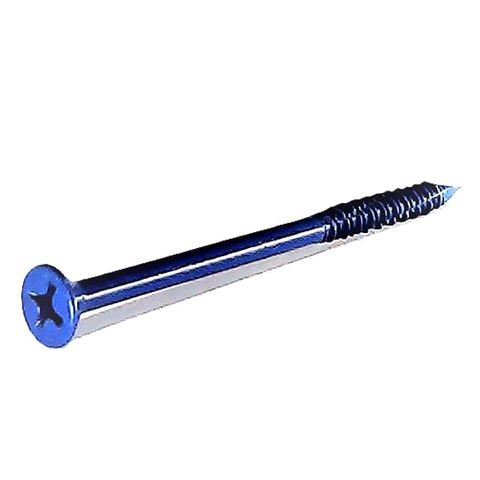 1/4 x 1-3/4 Countersunk Head No 3 Phillips Drive Blue Masonry Screw